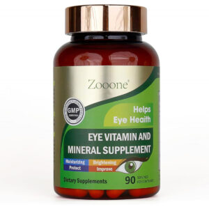 Zooone-Lutein Eye Vitamin Supplement, Suitable for Macula Health and Dry Eye, Contains Lutein, Zinc, Vitamin C/E and Zeaxanthin, Supports Eye Health, 90 Tablets