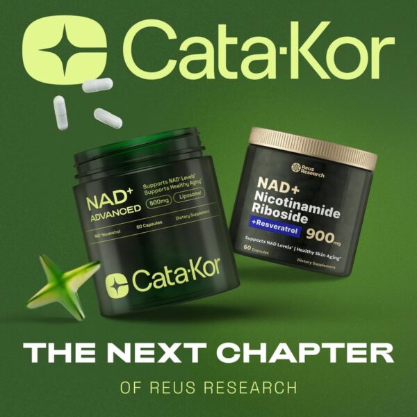 Cata-Kor NAD+ 500mg Anti-Aging Supplement with Resveratrol – Clinically Studied NAD+ Booster for Skin Health, Energy & Cellular Renewal| Liposomal Formula for Enhanced Absorption - 图片 3